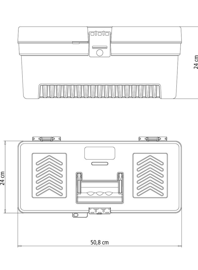 TRAMONTINA Plastic Tool Box 20 inches - Image 5